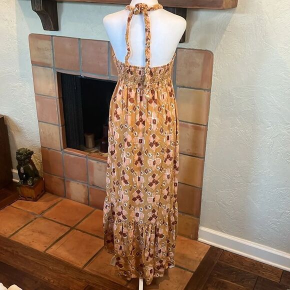 Aerie High Low Halter Maxi Sundress, size L - Picture 5 of 12